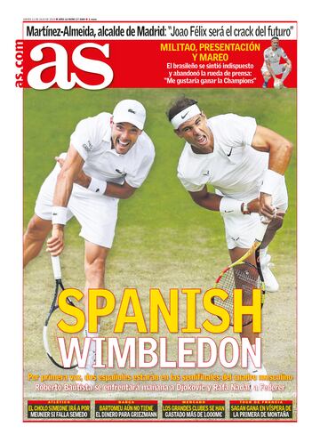 Rafa Nadal a través de las portadas de As