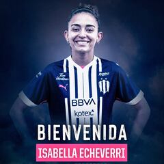 Isabella Echeverri, nueva jugadora de Rayadas de Monterrey