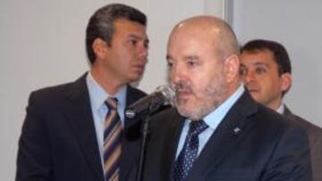 <b>SERIO. </b>Miguel Concepción se mostró muy serio respecto a la situación delicada del equipo.