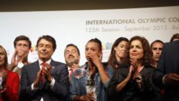 La delegación española no pudo ocultar su tristeza.