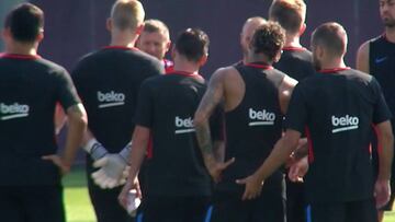 ¿Qué hacían Jordi Alba y Neymar en la charla de Valverde?