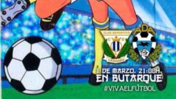 Cartel promocial del Leganés-Alcorcón