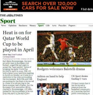 Portadas de la prensa extranjera