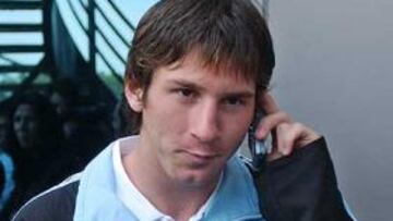 <b>ARGENTINA. </b>El futbolista del Barcelona Lionel Messi espera estar con su selección en el Mundial de Alemania 2006.