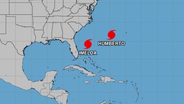 Los huracanes Imelda y Humberto causan estragos en Estados Unidos. Conoce cuáles serán las zonas y estados más afectados por las tormentas este fin de semana.