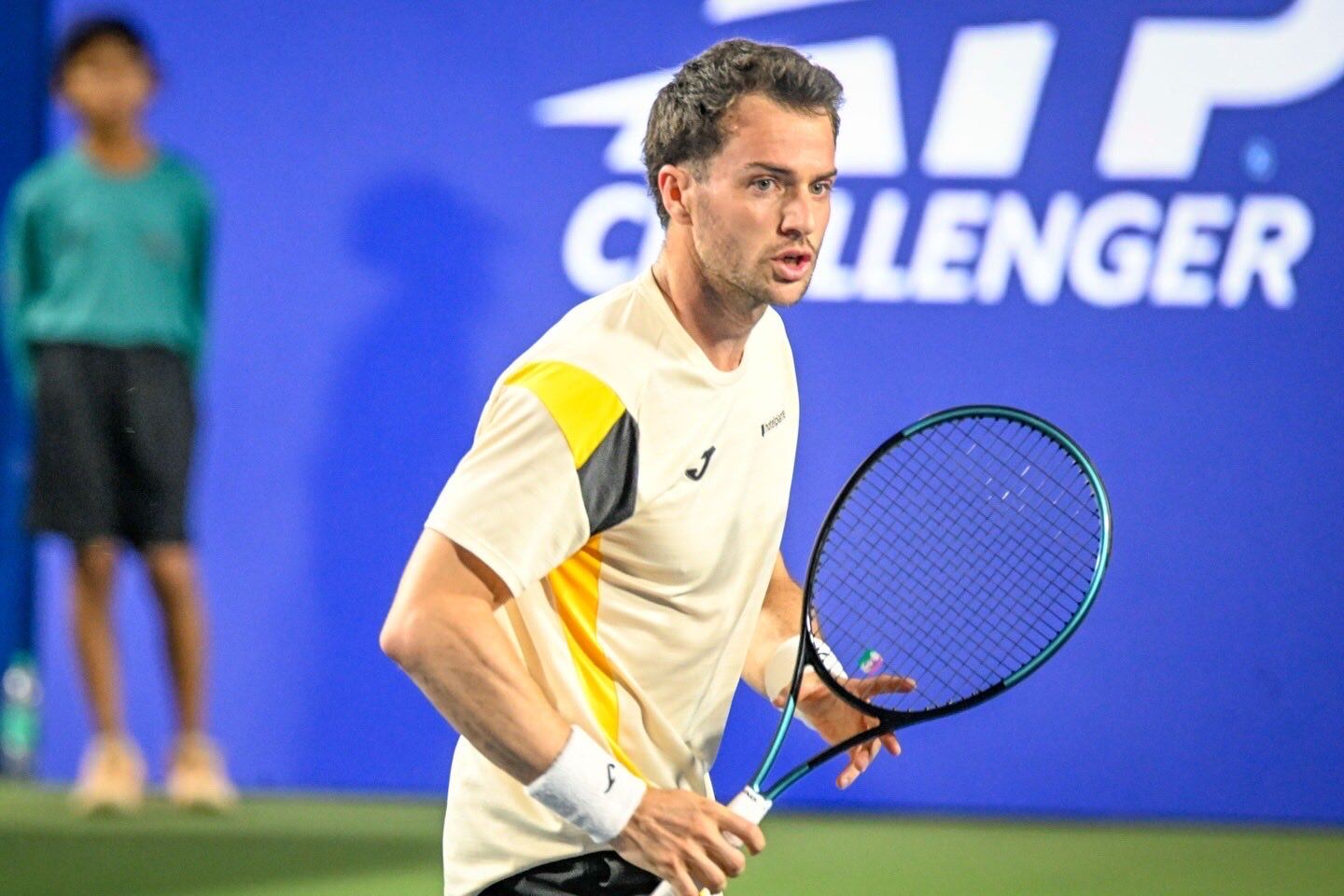 Pedro Martínez en la semifinal del Abierto de Bangalore.