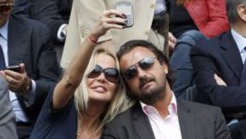 Henri Leconte y su actual esposa, Florentine.