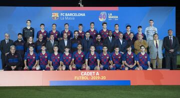 Equipo del FC Barcelona cadete A masculino.