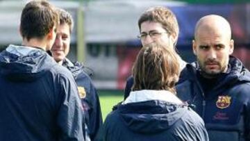 Guardiola ha modificado los entrenamientos debido a la ausencia de los internacionales.