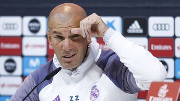 Zidane en rueda de prensa.