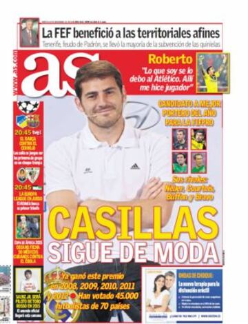 Las portadas de AS de noviembre