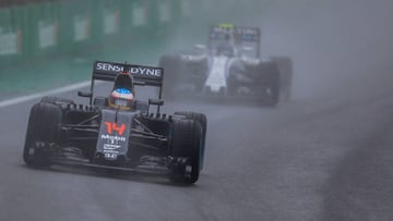 Fernando Alonso, en el GP de Brasil.