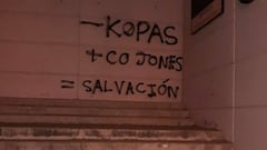 Aparecen más pintadas contra los jugadores en el Estadio de Gran Canaria