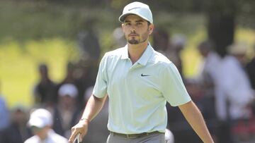 Abraham Ancer recorre el campo de Golf del Club de Chapultepec en el World Golf Championship M&eacute;xico