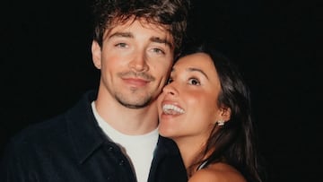 Charles Leclerc y su novia, Alexandra Saint Mleux.