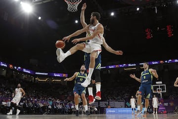 El base de la selección española de baloncesto Sergio Rodríguez durante el partido de semifinal del Eurobasket 2017