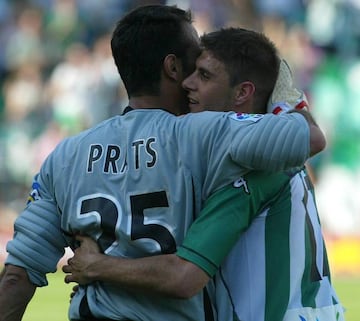 Prats y Joaquín durante un Betis-Mallorca en 2005.