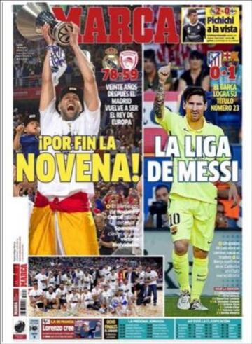 Portadas de la prensa deportiva