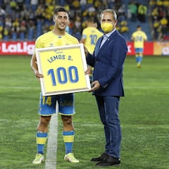 Álvaro Lemos cumple 100 partidos de amarillo