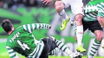 <b>LA ESTRELLA. </b>El francés Ribery, en el partido ante el Sporting.