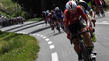 Thomas De Gendt lanza un ataque durante la 16&ordf; etapa del Tour de Francia entre Carcassona y Bagn&eacute;res-de-Luchon.