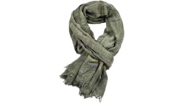 Adiós a coger frío en el cuello: esta bufanda para hombre está hecha de algodón y lino y es ligera, cálida y suave
