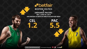 Boston Celtics vs. Indiana Pacers: horario, TV, pronósticos, estadísticas y clasificación