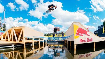 Danny León durante el Best Trick del Red Bull Roller Coaster.