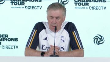 Carlo Ancelotti llena de elogios a Jude Bellingham durante la conferencia en Estados Unidos