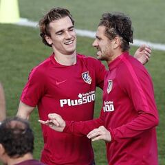 El Atlético trabaja sin Gaitán ni Gameiro, pero volvió Carrasco