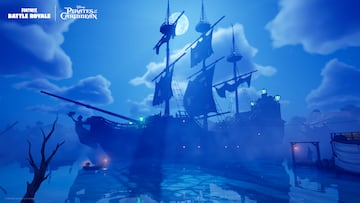 fortnite piratas del caribe evento velas malditas navios naufragados barcos fantasma