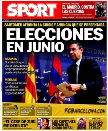 Portadas de la prensa deportiva