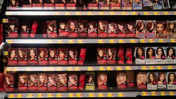 HOUSTON, TEXAS - JUNE 16: Revlon hair products are seen in a Walmart Supercenter on June 16, 2022 in Houston, Texas. Revlon, the 90-year-old cosmetics giant, filed for Chapter 11 bankruptcy due to financial woes and mounting celebrity competition. (Photo by Brandon Bell/Getty Images)