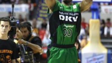 Demond Mallet durante su etapa como verdinegro.