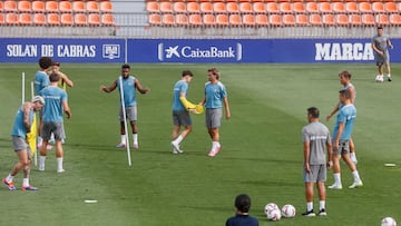 MAJADAHONDA (COMUNIDAD DE MADRID), 30/08/2024.- Fotografía del entrenamiento del Atlético de Madrid este viernes, en Majadahonda (Comunidad de Madrid). EFE/ Fernando Alvarado