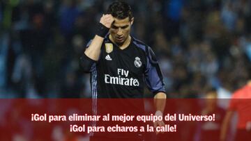 RAC1 indignó al madridismo: "¡Gol... a la calle!" "¡Caretas fuera!"