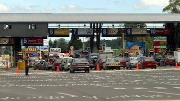 El peaje de la salida de Bogotá que conecta con los municipios de la Sabana.