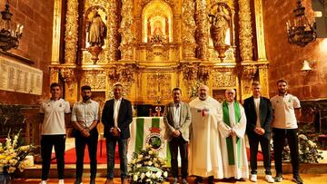La cúpula racinguista en el altar del Santuario de La Bien Aparecida.