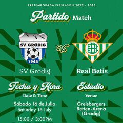 El Grödig austriaco, tercer rival del Betis en pretemporada