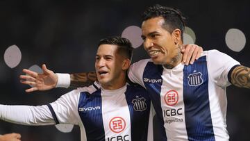 Dayro Moreno anot&oacute; en triunfo de Talleres sobre el Gimnasia de Diego Maradona.