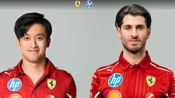 Zhou Guanyu y Giovinazzi, reservas de Ferrari