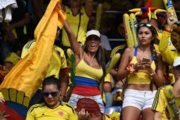 Colombia debuta en las Eliminatorias ante Perú. Ambiente de fiesta y de carnaval en El Metropolitano.