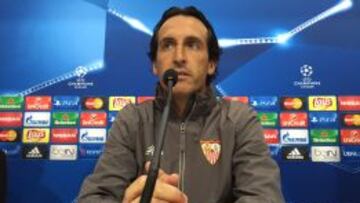 Emery, en rueda de prensa.