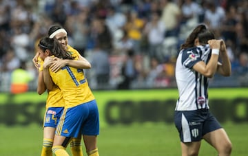 during the game Monterrey vs Tigres UANL, corresponding to final of the second leg match of the Torneo Clausura 2019, Liga MX Femenil, at BBVA Bancomer Stadium, Monterrey, Nuevo Le&#xf3;n, M&#xe9;xico, on May 13, 2019. 

&lt;br&gt;&lt;br&gt;

durante el partido Monterrey vs Tigres UANL, correspondiente al partido de vuelta de la Gran Final del Torneo Clausura 2019 de la Liga MX Femenil, en el Estadio BBVA Bancomer, Monterrey, Nuevo Le&#xf3;n, M&#xe9;xico, el 13 de Mayo de 2019