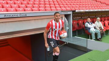 05/02/25 ATHLETIC DE BILBAO ACTO PRESENTACION MAROAN SANNADI COMO NUEVO JUGADOR