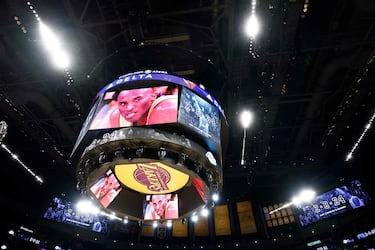 El videomarcador expuso un video homenaje a la leyenda de la franquicia de California.