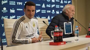 Lionel Scaloni y César Luis Menotti