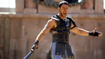 Russell Crowe en Gladiator.