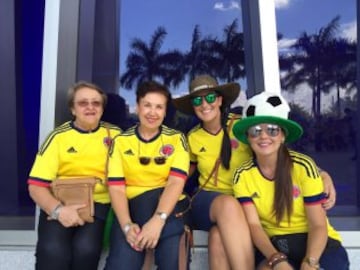 Los colombianos residentes en Miami esperan una victoria sobre Haití.