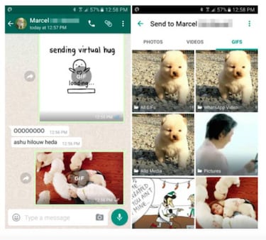 Ya se pueden enviar gifs por WhatsApp